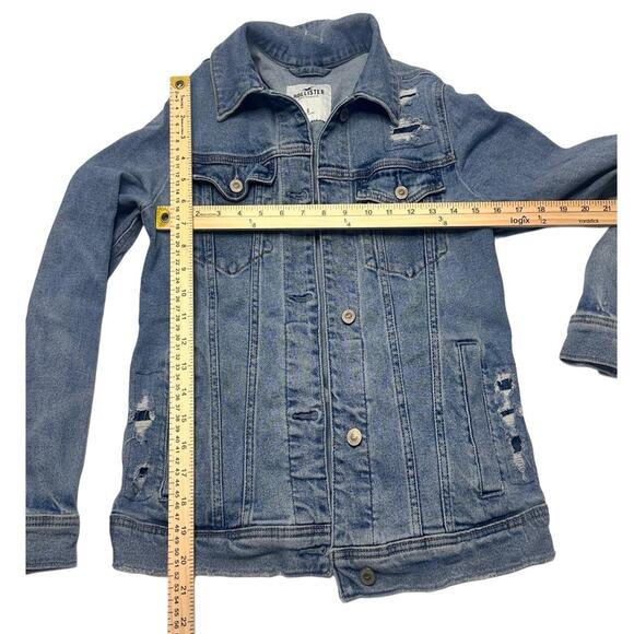 Hollister Size Small Women’s Denim Jacket 98% Cotton - Picture 3 of 4
